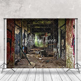 Aperturee - Aperturee Abandoned Graffiti Ruins Wall Architecture Backdrop